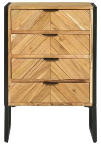 VidaXL Highboard 50x35x75 cm Tömör fa Akác