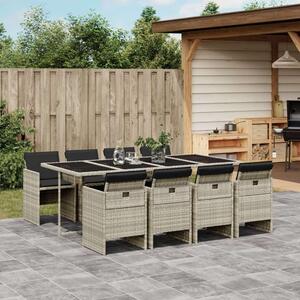 VidaXL Polyrattan Kerti Étkezőgarnitúra - 9 részes