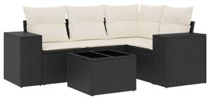 VidaXL Polyrattan Kerti Kanapé - 5 részes szett