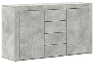 VidaXL Széf fiókkal Beton szürke 120 x 36 x 69 cm Faanyag