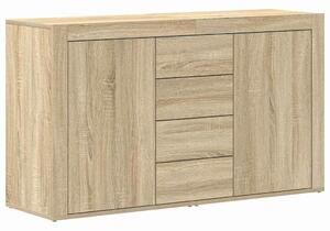 VidaXL Széf fiókkal sonoma tölgy 120 x 36 x 69 cm Faanyag