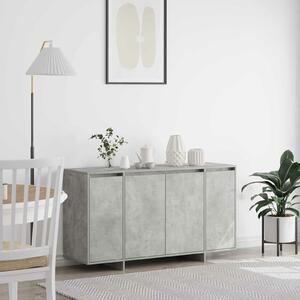 VidaXL Széf Beton Szürke 135 x 41 x 75 cm Szerelt Fa