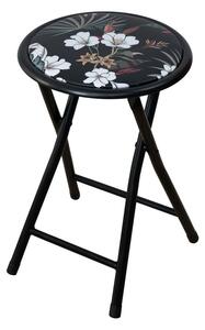 Patio Flower Black összecsukható kis szék