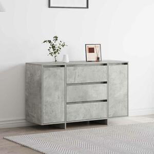 VidaXL Széf Beton Szürke 120 x 41 x 75 cm Szerelt Fa