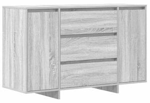 VidaXL Széf fiókkal Szürke sonoma 120 x 41 x 75 cm Faanyag