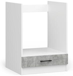 AKORD Oliwia S60KU Beépíthető Sütő Szekrény Fehér/Beton