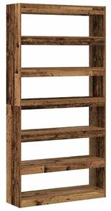VidaXL Könyvespolc Hulladékfa 100 x 30 x 198 cm Faanyag