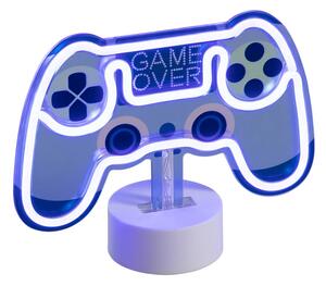 Neon tafellamp blauw incl. LED - Game