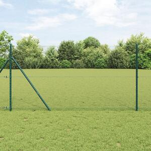 VidaXL Hatszögletű kerítés talajrögzítő 50 x 1,2 m PVC-bevonatos acél