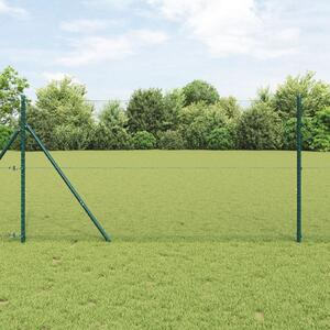 VidaXL Hatszögletű kerítés talajrögzítő 100 x 1,2 m PVC-bevonatos acél