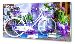 Hátfal panel konyhai Fehér kerékpár
