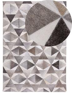 Szürke bőrszőnyeg 160 x 230 cm ALAKA