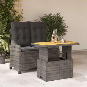 Polyrattan Kerti Étkezőgarnitúra - 2 Fős