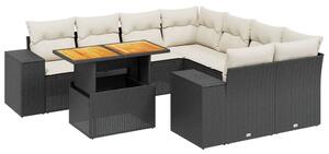 Polyrattan Kerti Ülőgarnitúra - 9 részes