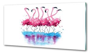 Konyhai falburkoló panel Flamingók