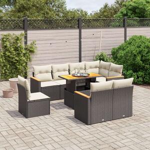VidaXL Polyrattan Kerti Ülőgarnitúra - 9 részes