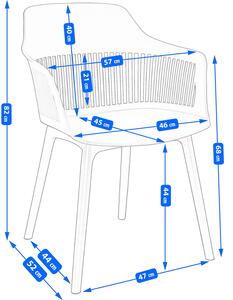Kerti szék CORNIDO - szürke
