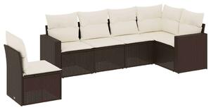 VidaXL Polyrattan Kerti Ülőgarnitúra - 6 Fő