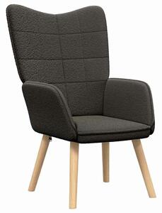 VidaXL karosszék Sötétszürke 62 x 67 x 95,5 cm Sherpa szövet
