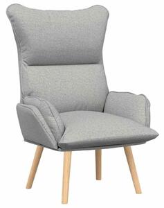 VidaXL karosszék Felhőszürke Szövet és Plywood