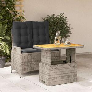 VidaXL Polyrattan Kerti Garnitúra - 2 Fős