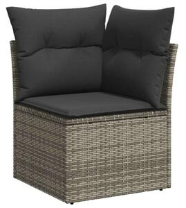 VidaXL Polyrattan Kerti Ülőgarnitúra - 10 részes - Szürke