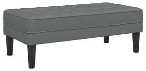 VidaXL pad Sötétszürke 113 x 57 x 39 cm szövet
