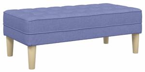 VidaXL pad párnával Farmerkék 113 x 57 x 39 cm szövet