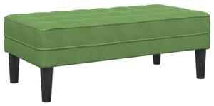 VidaXL Pad Világos zöld 113 x 57 x 39 cm Bársony
