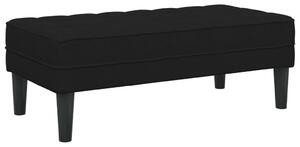 VidaXL Pad Fekete 113 x 57 x 39 cm Bársony