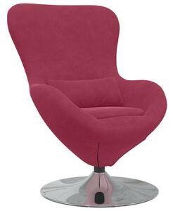 VidaXL Tojásfotel bordó 63 x 73 x 90 cm Bársony