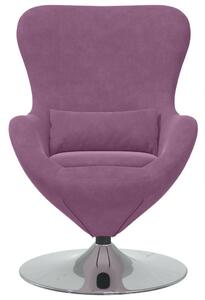 VidaXL Tojásfotel Lila 63 x 73 x 90 cm Bársony