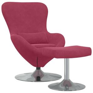 VidaXL Tojásfotel 2 pcs bordó 63 x 73 x 90 cm Bársony