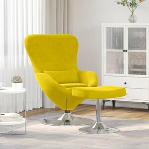 VidaXL Tojásfotel 2 pcs Sárga 63 x 73 x 90 cm Bársony