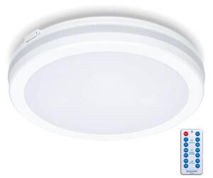 Kobi LED Fürdőszobai mennyezeti lámpa érzékelővel LED/18W/230V átm. 30 cm fehér + távirányító KB0347