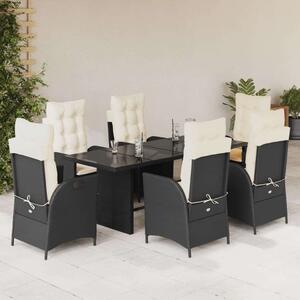 VidaXL Kerti Étkezőgarnitúra - Polyrattan - 7 részes