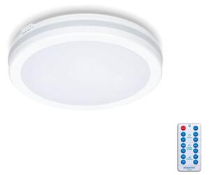 Kobi LED Fürdőszobai mennyezeti lámpa érzékelővel LED/12W/230V átm. 20 cm fehér + távirányító KB0345