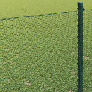 VidaXL Hexagon kerítés 1,4 x 100 m PVC Zöld