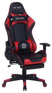 Gamer szék VICTORY Műbőr Piros