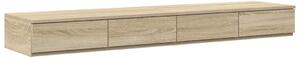 VidaXL Ágyfiókok fiókkal sonoma tölgy 140 x 36.5 x 16.5 cm Faanyag