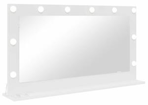VidaXL Toalett Tükör Fehér 100 x 55 x 18 cm Megmunkált fa és üveg
