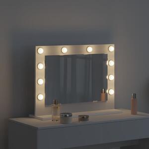 VidaXL Toalett Tükör Fehér 60 x 45 x 18 cm Megmunkált fa és üveg
