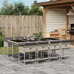 VidaXL Polyrattan Kerti Étkezőgarnitúra - 9 részes