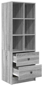 VidaXL Magasfiú fiókkal Szürke sonoma 45.5 x 34 x 127 cm Faanyag