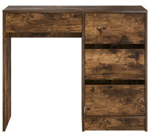VidaXL Asztal fiókkal Füstölt tölgy 90 x 37,5 x 75 cm Faanyag