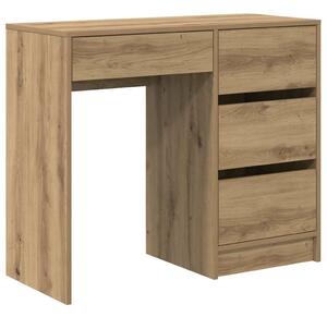VidaXL Asztal fiókkal Artisan tölgy 90 x 37.5 x 75 cm Faanyag