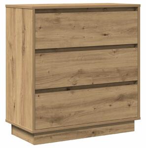 VidaXL Éjjeliszekrény Artisan tölgy 71 x 34,5 x 75 cm Faanyag