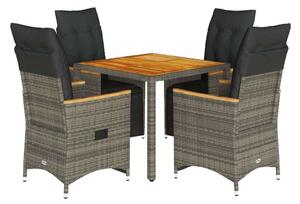 VidaXL Polyrattan Kerti Bútor - 5 részes szett