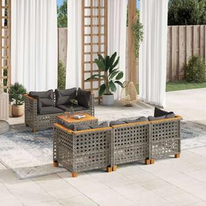 VidaXL Polyrattan Kerti Ülőgarnitúra - 6 részes