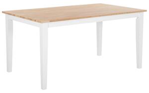Étkezőasztal GEORGIA Fehér 150 cm 90 cm Keményfa